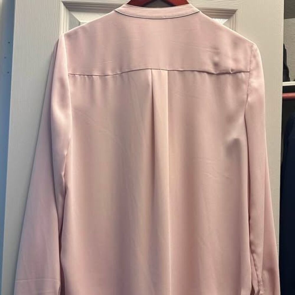 Calvin Klein Ruffle Front Pintuck Blouse - Picture 3 of 3